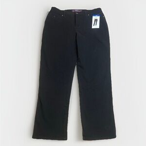 Gloria Vanderbilt Women's Black Straight Leg Jeans sz 10 x 29”